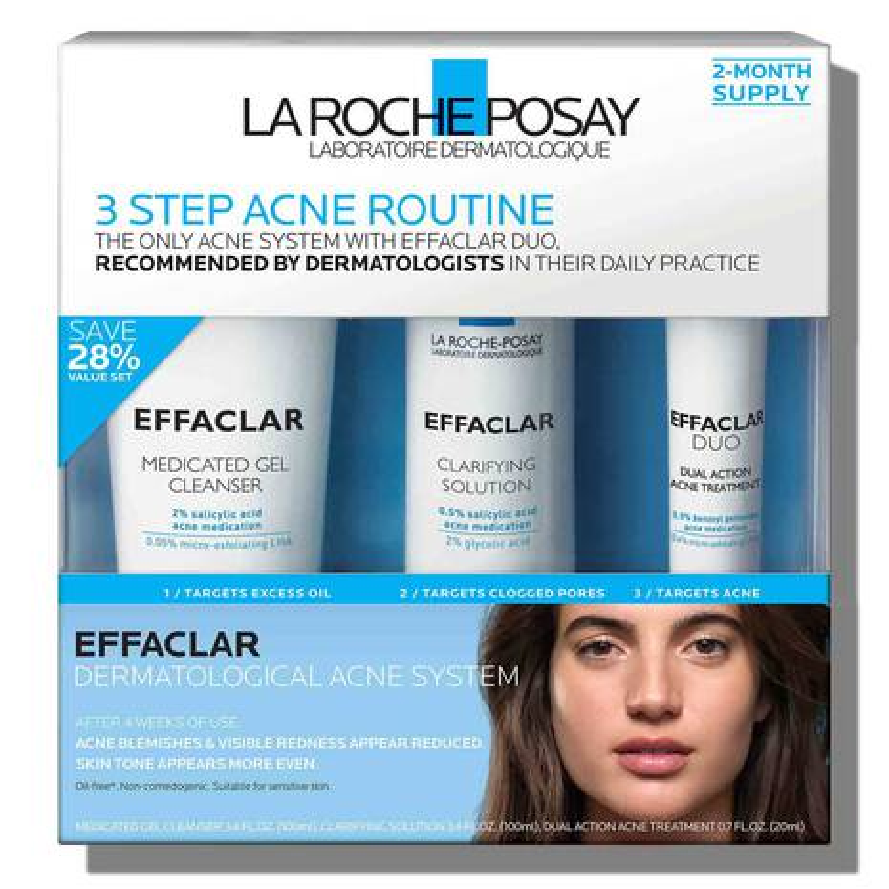 La Roche-Posay Effaclar 3 Step Dermatological Acne System