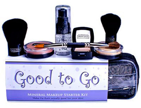 Ageless Derma Good to Go Mineral Makeup Starter Kit Dark